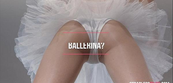  Ballerinas Mia Reese and Rossy Bush Have Strapless Dildo Fun